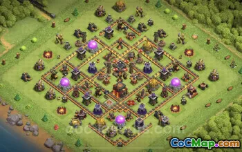 Best Anti 2 Stars TH10 Base - Clash of Clans Defense Guide #25076