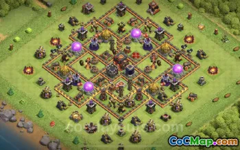 Best Anti 2 Stars TH10 Base Copy | Clash of Clans Defense #24909
