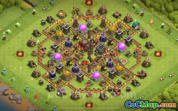 Best Anti 2 Stars TH10 Base - Hybrid Layouts & Links #19682