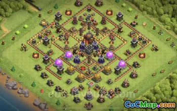 Best Anti 2 Stars TH10 Base - Legend League Link & Copy #25142