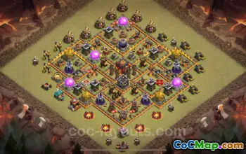最佳反 2 星 TH10 战争基地 2024 - 复制里面的链接 #17682