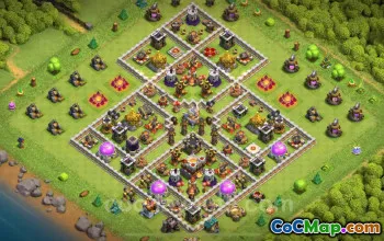 Best Anti 2 Stars TH11 Base 2024 | Clash of Clans Layout #20084