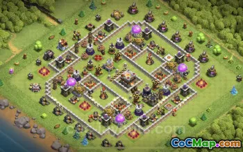 Best Anti 2 Stars TH11 Base - Clash of Clans Hybrid Copy #20266