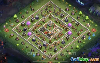 Best Anti 2 Stars TH11 Base Copy - Clash of Clans Defense #25384