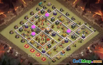 Best Anti 2 Stars TH11 Hybrid Base 2024 - Clash of Clans #25268