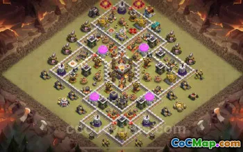 Best Anti 2 Stars TH11 War Base 2024 - Copy & Link #20476