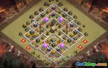 Best Anti 2 Stars TH11 War Base 2025 - Clash of Clans #20039