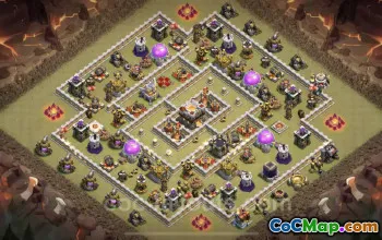 Best Anti 2 Stars TH11 War Base - Copy & Link Included #25314