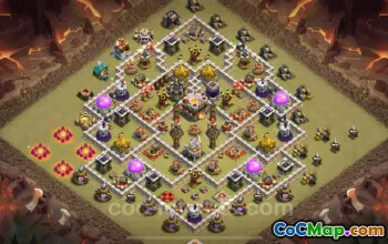 Cel mai bun anti 2 stele TH11 War Base Link 2024 - Primăria 11 #17702