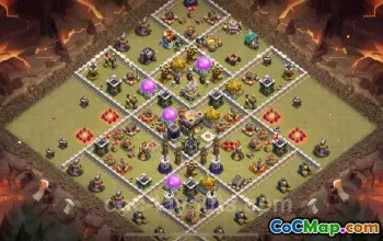 Best Anti 2 Stars TH11 War Base with Link - 2024 #25349