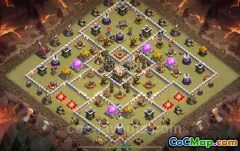 Best Anti 2 Stars TH11 War Base with Link - 2025 #20179