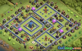 Best Anti 2 Stars TH12 Base - Clash of Clans Legend League #25547