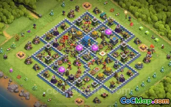 Best Anti 2 Stars TH12 Base Copy 2024 - Clash of Clans #20547