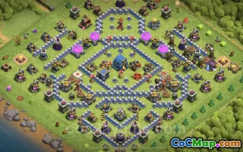 Best Anti 2 Stars TH12 Base Copy - Clash of Clans #20607