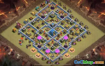 Best Anti 2 Stars TH12 War Base (2025) - Clash of Clans #26253