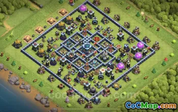 Best Anti 2 Stars TH13 Base for Legend League | Clash of Clans #25774