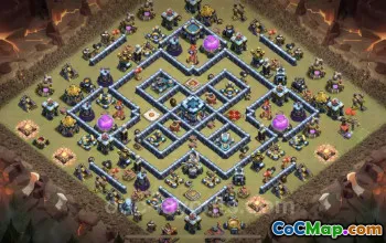 Best Anti 2 Stars TH13 Base - Town Hall 13 War Defense #25931