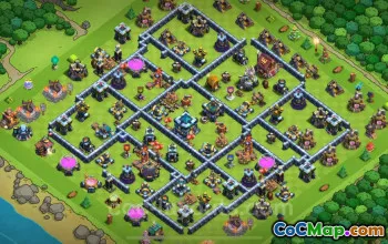 Best Anti 2 Stars TH13 Base with Link 2025 | Clash of Clans #52334