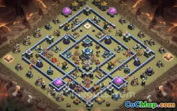 Best Anti 2 Stars TH13 War Base | Clash of Clans #25922