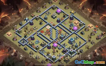 Best Anti 2 Stars TH13 War Base - Clash of Clans Copy #21257