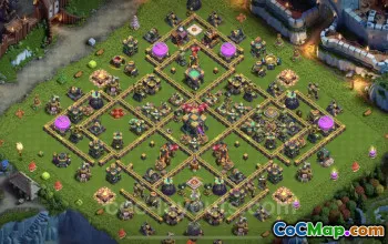Best Anti 2 Stars TH14 Base for Legend League - Clash of Clans #21560