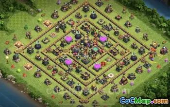 Best Anti 2 Stars TH14 Base with Link - Clash of Clans #21479