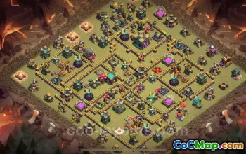 Best Anti 2 Stars TH14 War Base | Clash of Clans #21733