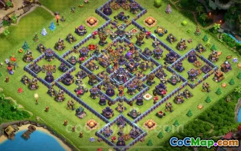Best Anti 2 Stars TH15 Base Copy - Clash of Clans #22038