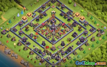 Best Anti 2 Stars TH15 Base Copy for Clash of Clans #22004