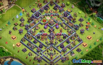 Best Anti 2 Stars TH15 Hybrid Base - Clash of Clans #26206