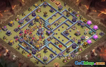 Best Anti 2 Stars TH15 War Base 2025 - Clash of Clans #21935