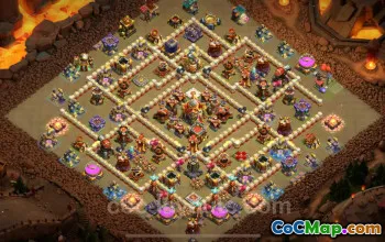 Best Anti 2 Stars TH16 War Base - Clash of Clans 2025 #22267
