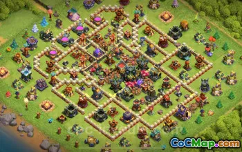 Best Anti 2 Stars TH17 Base 2025 - Clash of Clans #22504