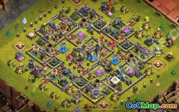 Best Anti 2 Stars TH18 Base 2025 #55483