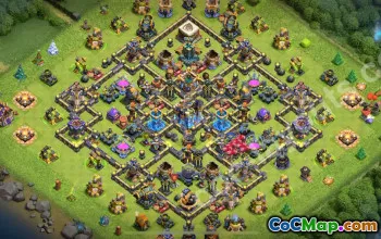Best Anti 2 Stars TH18 Hybrid Base 2025 #55467