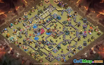 Best Anti 2 Stars TH18 War Base 2026 #57770