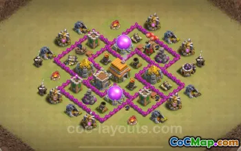 Best Anti 2 Stars TH6 War Base 2024 - Copy Link Inside #18413