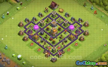 Best Anti 2 Stars TH7 Base 2024 - Copy & Link Included #18524
