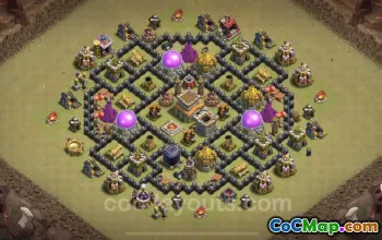 Best Anti 2 Stars TH8 Base 2023 - Clash of Clans #19002