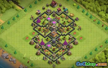 Best Anti 2 Stars TH8 Base 2025 - Clash of Clans Copy #26724