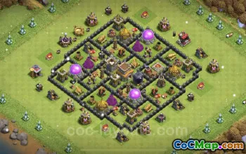 Best Anti 2 Stars TH8 Base Copy - Clash of Clans 2023 #19204