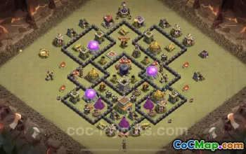Best Anti 2 Stars TH8 War Base - Town Hall 8 Copy Link #24480