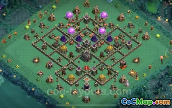 Best Anti 2 Stars TH9 Base 2023 - Clash of Clans #19418