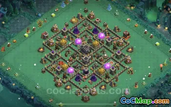 Best Anti 2 Stars TH9 Base 2023 - Clash of Clans Hybrid #19483