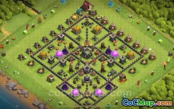 Best Anti 2 Stars TH9 Base - Hybrid Layouts 2024 #19333