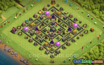 Best Anti 2 Stars TH9 Bases - Clash of Clans 2025 #19620
