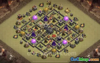 Best Anti 2 Stars TH9 War Base 2023 - Clash of Clans #19511