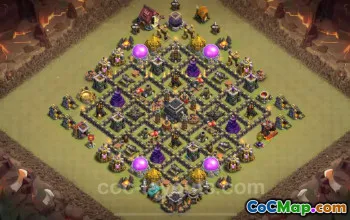Best Anti 2 Stars TH9 War Base 2024 – Clash of Clans #19302