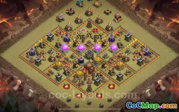Best Anti 2 Stars War Base TH10 - 2024 Links & Strategies #20004