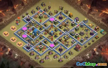 Best Anti 2 Stars War Base TH12 - Clash of Clans 2025 #26631
